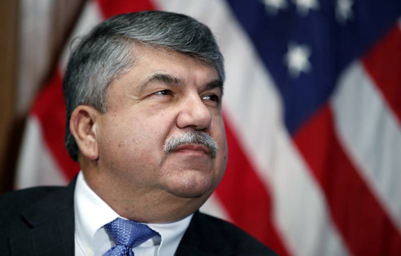 AFL-CIO president Richard Trumka died in August 2021. He was a former president of the United Mine Workers. AP