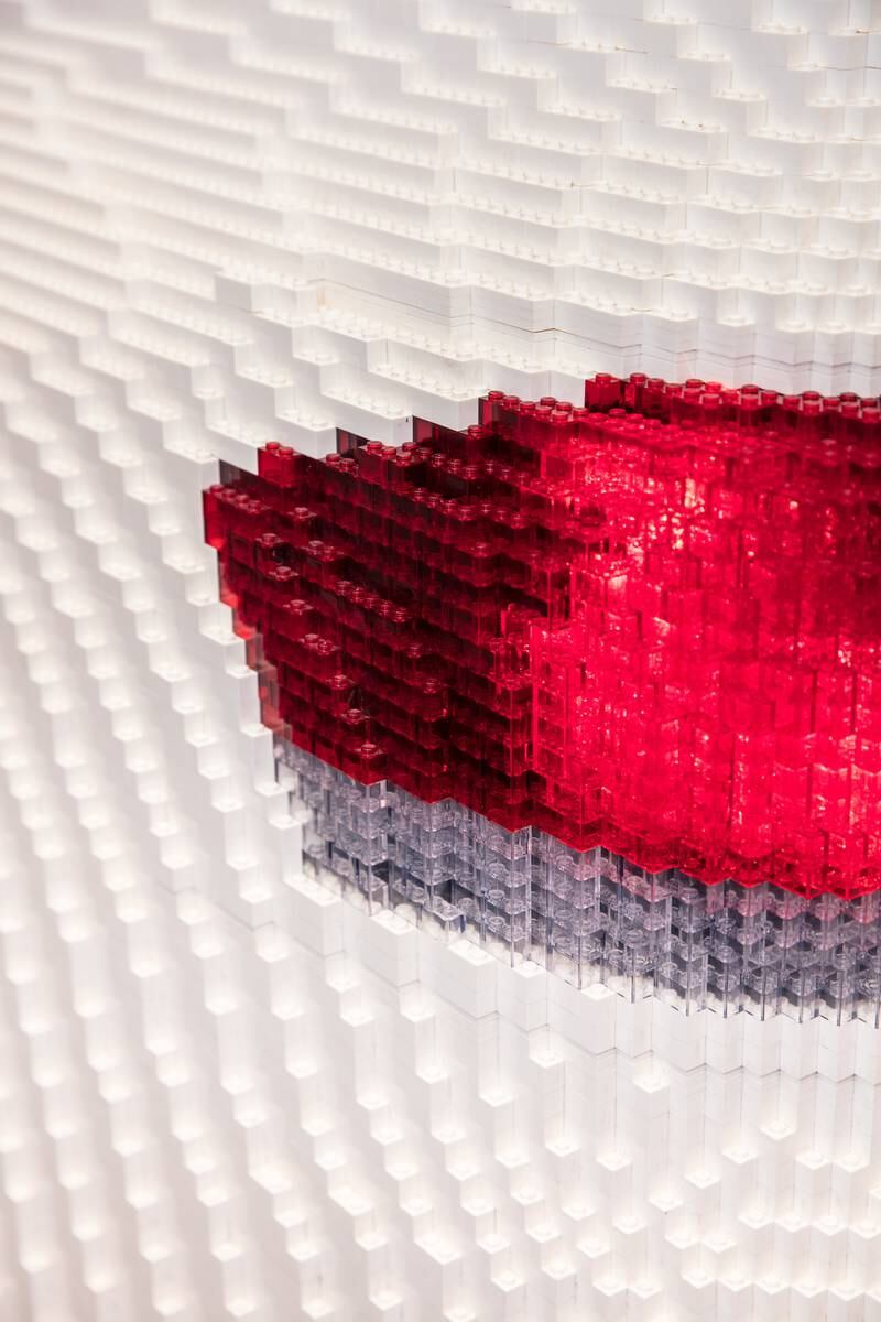 Up close with the Lego version's rear-lamp.