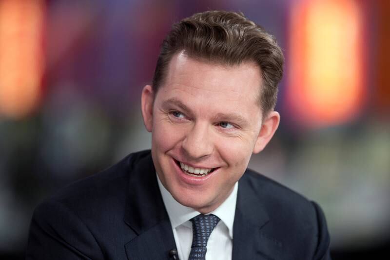Nicholas 'Nick' Candy, co-founder of Candy and Candy Ltd., reacts during a Bloomberg Television interview in London, U.K., on Tuesday, Feb. 18, 2014. Home sales in London's priciest neighborhoods climbed 37 percent last year as a rise in the number of U.K.-based buyers made up for dwindling investment from Europe, according to Knight Frank LLP. Photographer: Simon Dawson/Bloomberg *** Local Caption *** Nick Candy