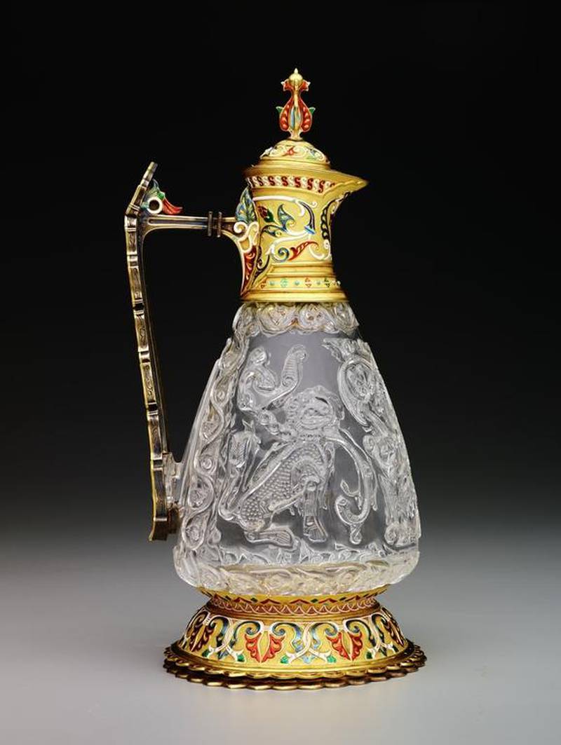 Ewer, Egypt, late 10th to early 11th century, rock crystal; 19th-century gold mount by Jean-Valentin Morel. Brad Flowers / Kier Collection of Islamic Art on loan to the Dallas Museum of Art.