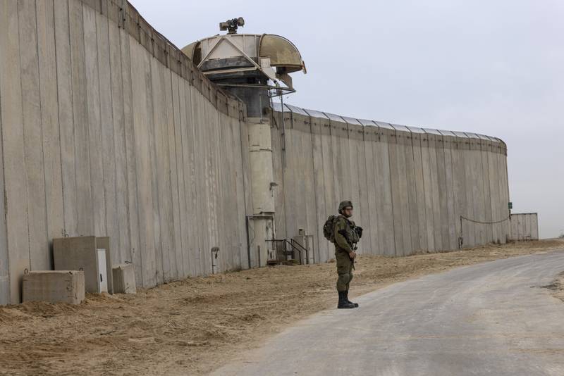 The new barrier is described as an 'iron wall' between Hamas and residents of southern Israel.