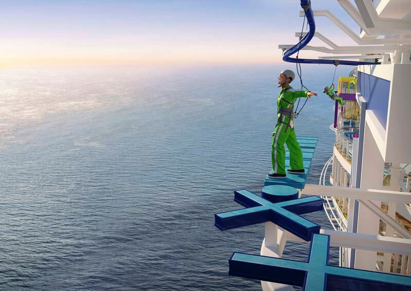 Crown’s Edge will suspend travellers 45 metres above the waves.
