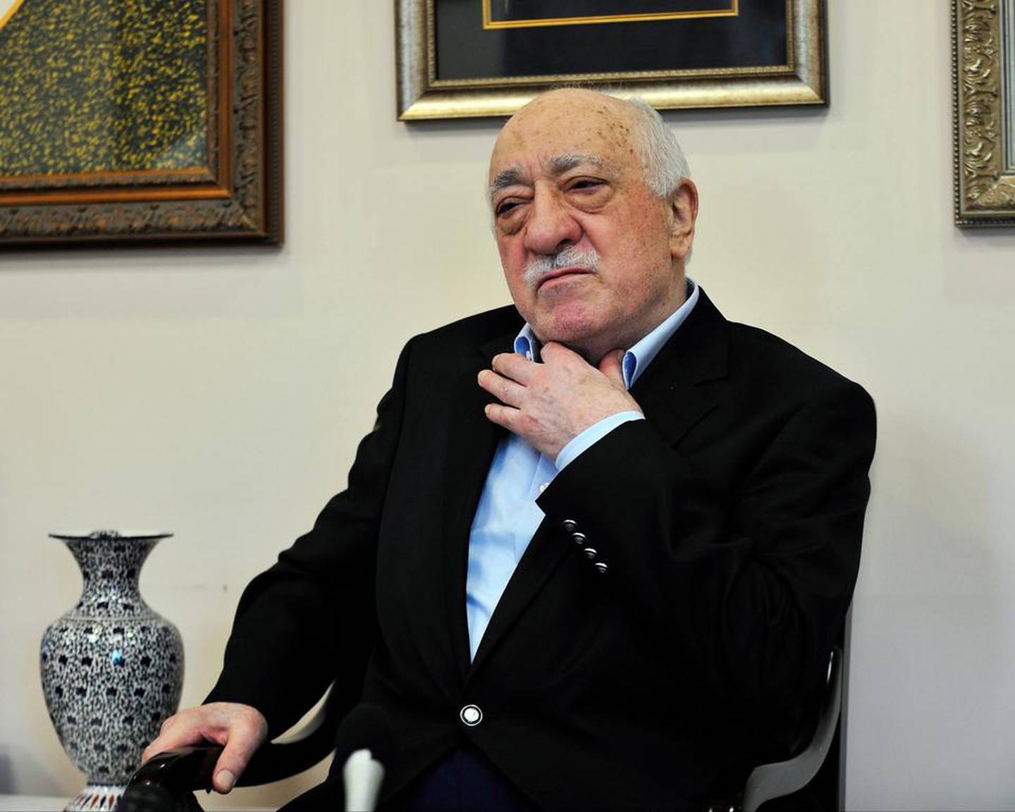 Turkey’s self-exiled Islamic cleric Fethullah Gulen is blamed by President Recep Tayyip Erdogan for the 2016 coup attempt. AP Photo