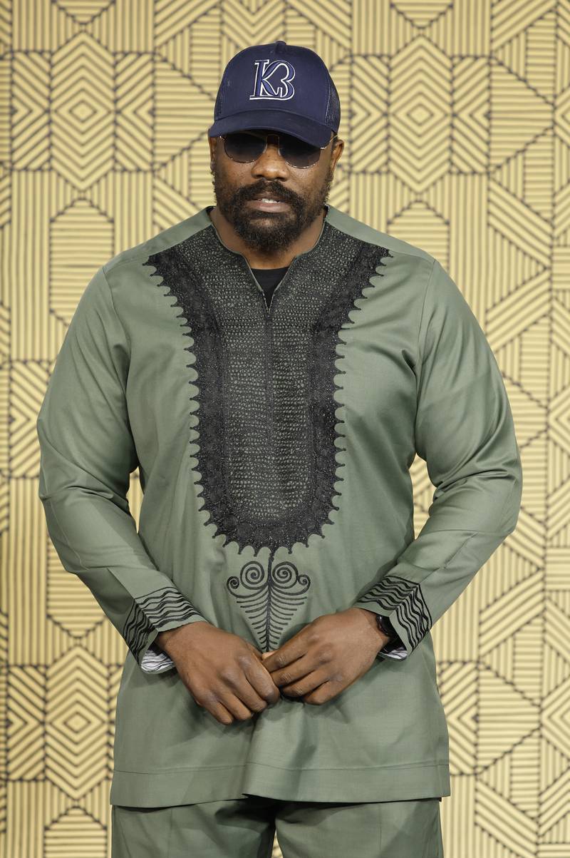 Boxer Derek Chisora attends the 'Black Panther: Wakanda Forever' premiere in London. Getty