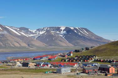 A view over the town of Longyearbyen in summer. Arterra / Universal Images Group via Getty Images