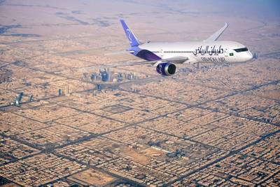 Riyadh Air unveils its second permanent livery. Photo: Riyadh Air