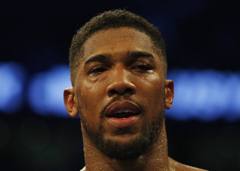 Anthony Joshua after his loss to Oleksandr Usyk. Reuters