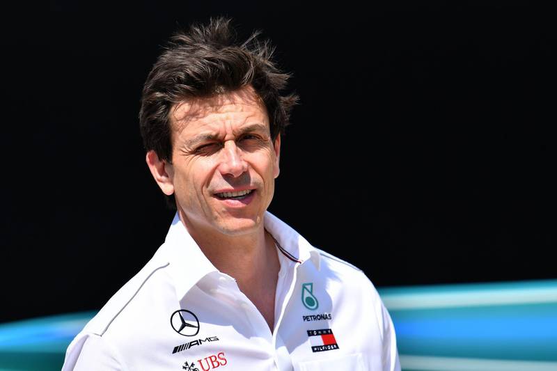 Head of Mercedes-Benz Motorsport Toto Wolff is seen at Silverstone motor racing circuit in Silverstone, central England, on July 5, 2018 ahead of the British Formula One Grand Prix.   / AFP / ANDREJ ISAKOVIC
