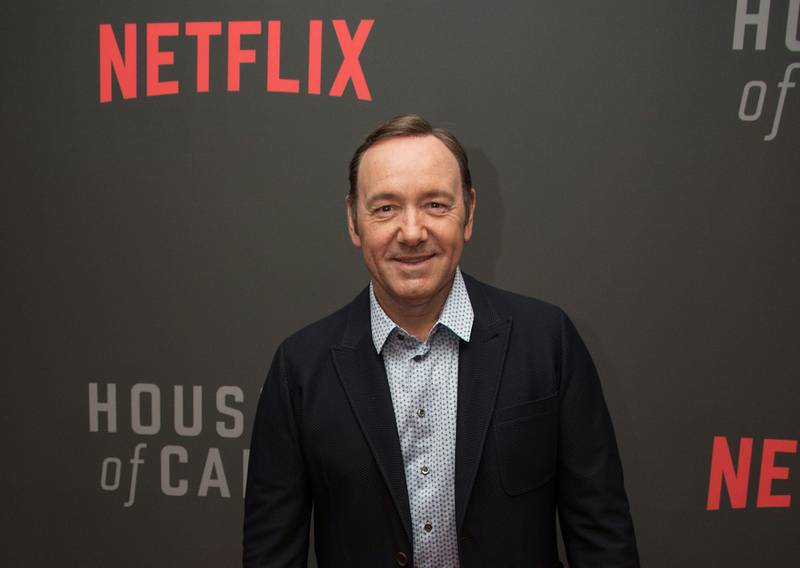 (FILES) This file photo taken on February 23, 2016 shows actor Kevin Spacey arriving at the season 4 premiere screening of the Netflix show "House of Cards" in Washington, DC.
Netflix on November 3, 2017, cut ties with Spacey, saying it would be involved in no further production of its hit series "House of Cards" that includes the actor, now facing a mounting slew of sexual assault allegations. The streaming service also said it was abandoning the release of an upcoming film "Gore" that had also starred the 58-year-old actor, whose glittering career is now collapsing around him.
 / AFP PHOTO / Nicholas Kamm