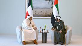 Sheikh Mohammed and Sheikh Hamdan meet Kuwait's prime minister