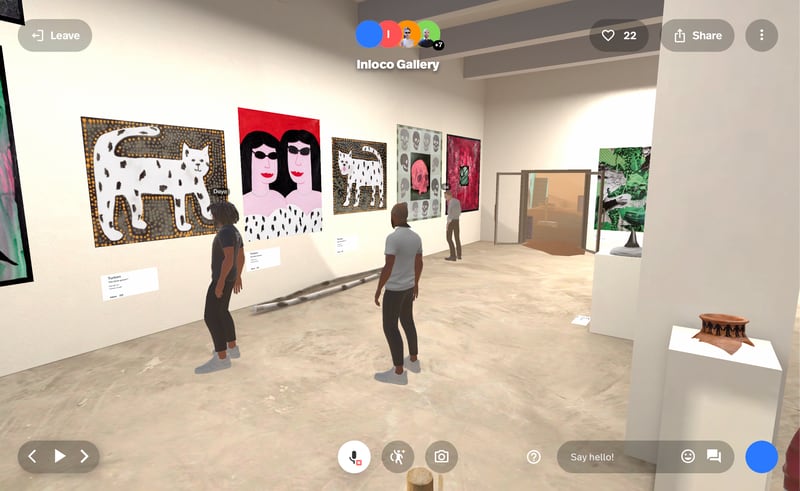 The Useless Palace exhibition in its metaverse gallery space