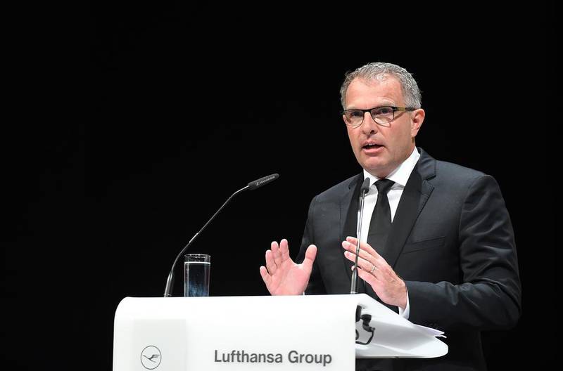 Lufthansa’s chief executive Carsten Spohr. Carmen Jaspersen / AFP