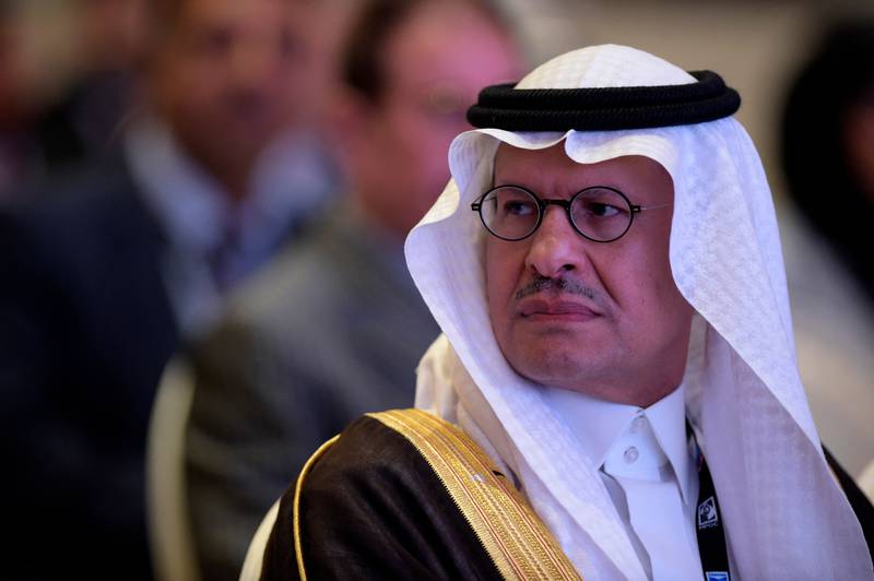 Saudi Energy Minister Prince Abdulaziz bin Salman. The kingdom's crude production rose by 236,000 barrels per day to 11.05 million bpd in August. AFP