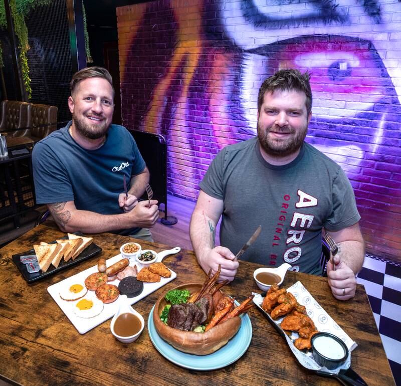 Brian, left, and Chris Smith, owners of Easy Tiger Restaurant and Bar who will be making the leap from Tourist Club to the Yas Marina Circuit. All pictures by Victor Besa/The National.