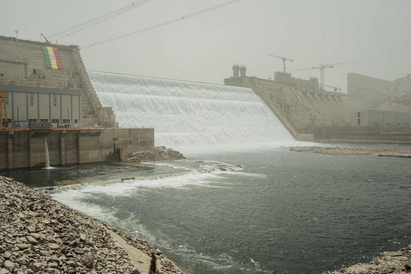 The Grand Ethiopian Renaissance Dam, in Guba, north-west Ethiopia. AFP