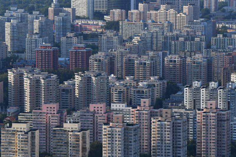 Residential buildings in Beijing. China's central bank repeated its aim to protect home buyers’ rights, as well as to work to better meet housing demand. AFP