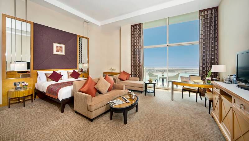 Al Raha Beach Resort in Abu Dhabi offers a peaceful escape on the shoreline.