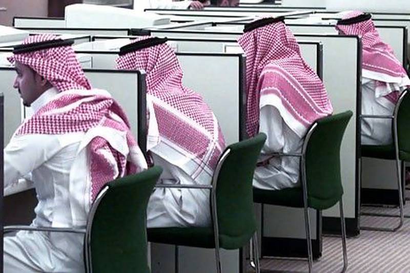 Mandatory nationalisation of the workforce, such as Saudisation in Saudi Arabia, shown here, and Emiratisation in the UAE, involves state-imposed quotas for certain professions. Reuters
