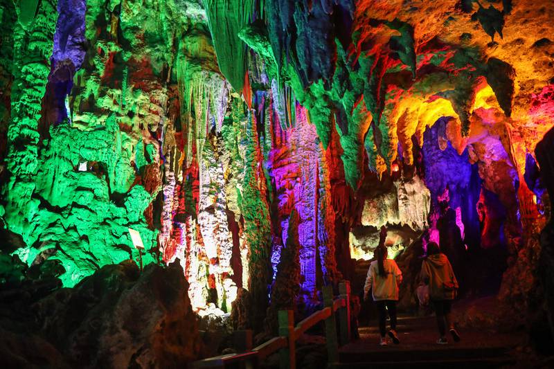 Yinziyan cave in Guilin city, in China's southern Guangxi region. AFP