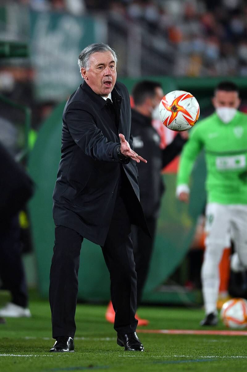 Real Madrid manager Carlo Ancelotti. Getty