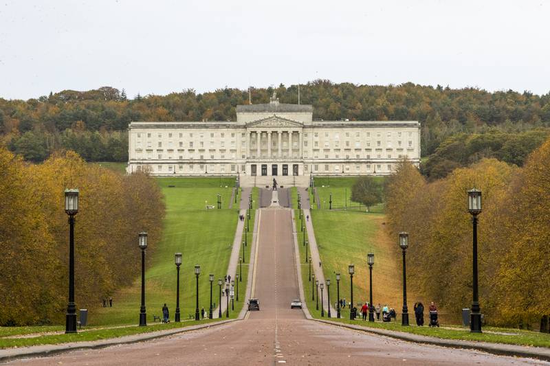 Stormont Estate in Belfast. Northern Ireland's power-sharing government has not been functioning for the past year due to the Protocol impasse. PA 