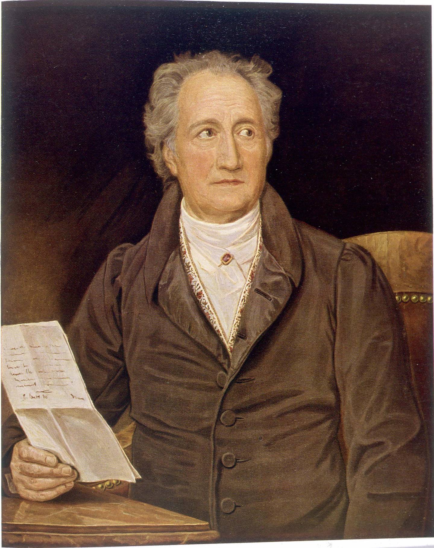 Johann Wolfgang von Goethe (1749-1832), German writer, circa 1800. By Karl Joseph von Stieler (1781-1858).  (Photo by Roger Viollet/Getty Images)