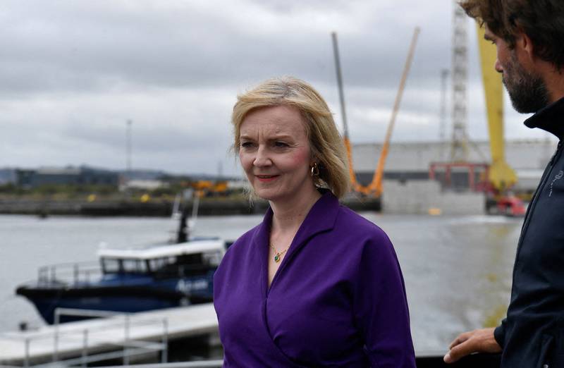 Liz Truss will win unless she 'fouls up in some spectacular fashion', says a respected pollster. AFP