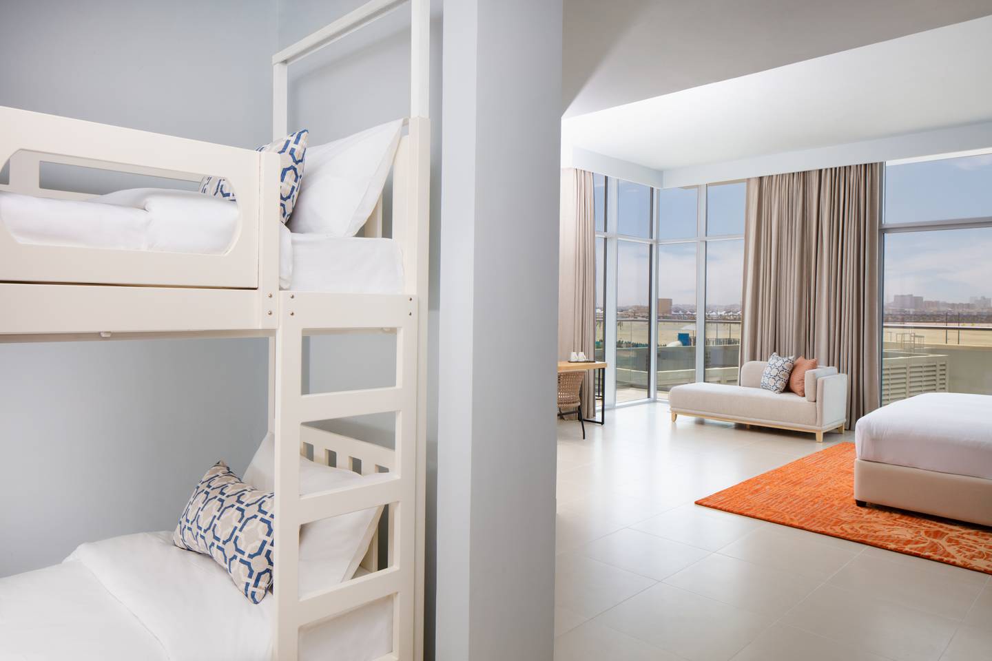 The junior suite is equipped with a bunk bed.  Photo: Centara Mirage Beach Resort 