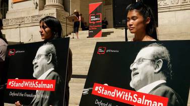 An image that illustrates this article Writers advocate free speech at event honouring Salman Rushdie