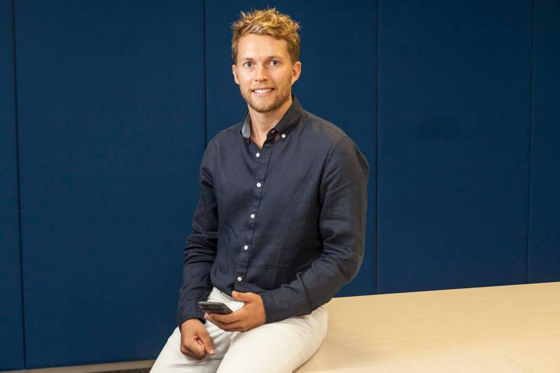 DUBAI, UNITED ARAB EMIRATES, 18 JUNE 2017. Ian Dillion, Co-Founder, of Now Money an app based start up that usese mobile technology to improve the lives of low income migrant workers in the UAE. (Photo: Antonie Robertson/The National) Journalist: Alice Haine. Section: Business.