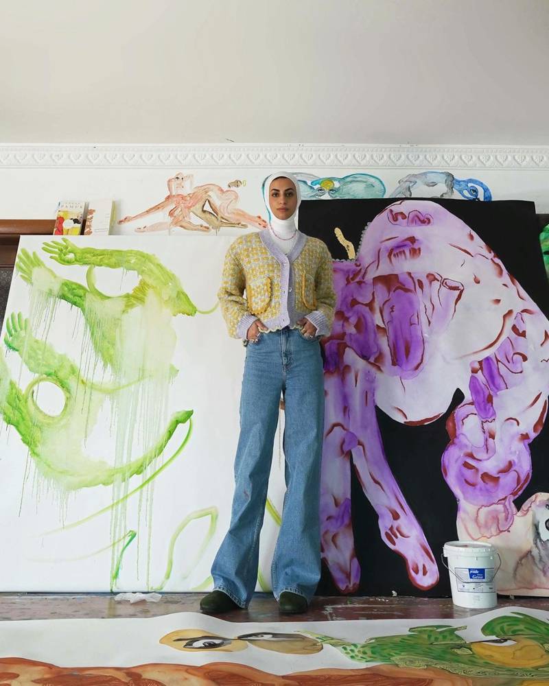 Kuwaiti artist Alymamah Rashed.