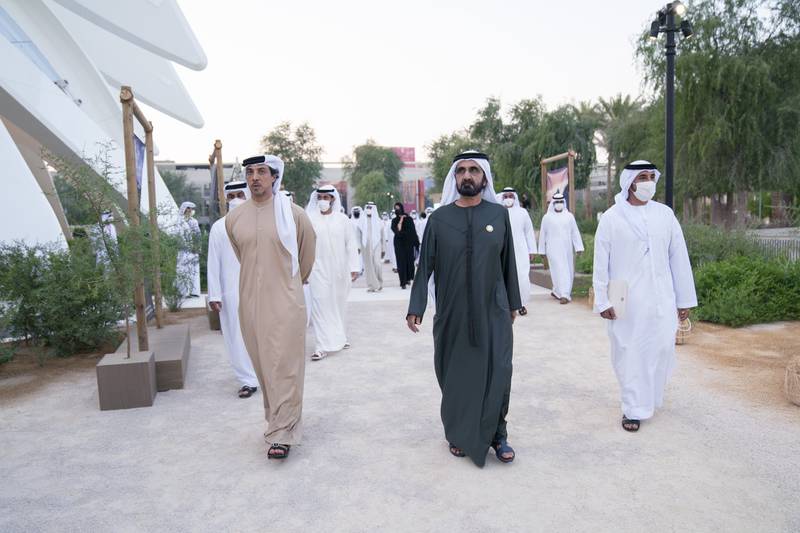 Sheikh Mohammed bin Rashid, Vice President and Ruler of Dubai, with Sheikh Mansour bin Zayed, Deputy Prime Minister and Minister of Presidential Affairs, has launched a new winter tourism drive. Photo: Dubai Media Office