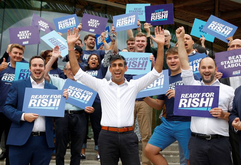Former chancellor of the exchequer Rishi Sunak is a candidate to replace Boris Johnson as British prime minister. PA