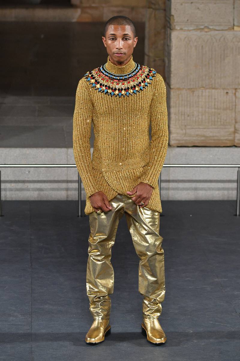 In shades of gold on the runway for the Chanel Metiers d'Art 2018/19 show in December 2018 in New York City. The show was inspired by ancient Egypt. AFP