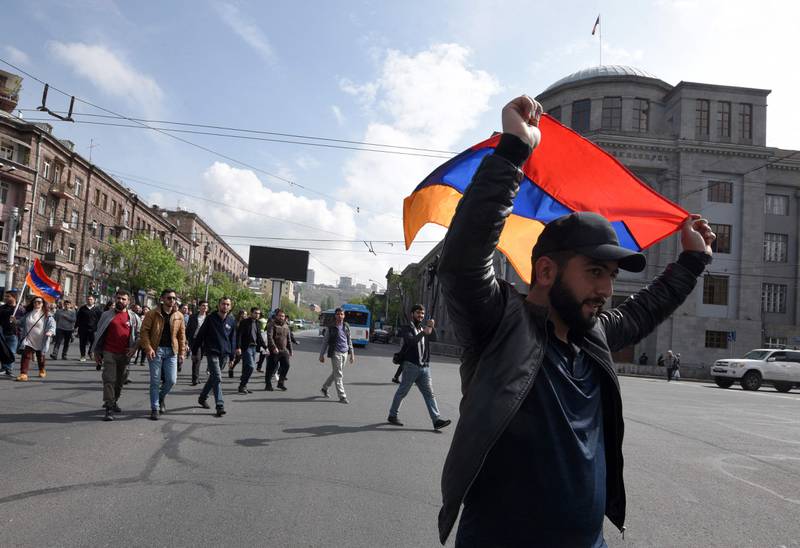 Anti-government protests spread throughout the capital as opposition parties mounted pressure on Prime Minister Nikol Pashinyan over his 'treacherous' handling of the territorial dispute with Azerbaijan. AFP