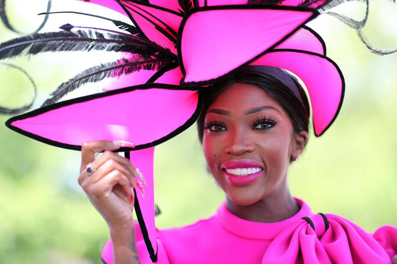 A racegoer during ladies day. Reuters