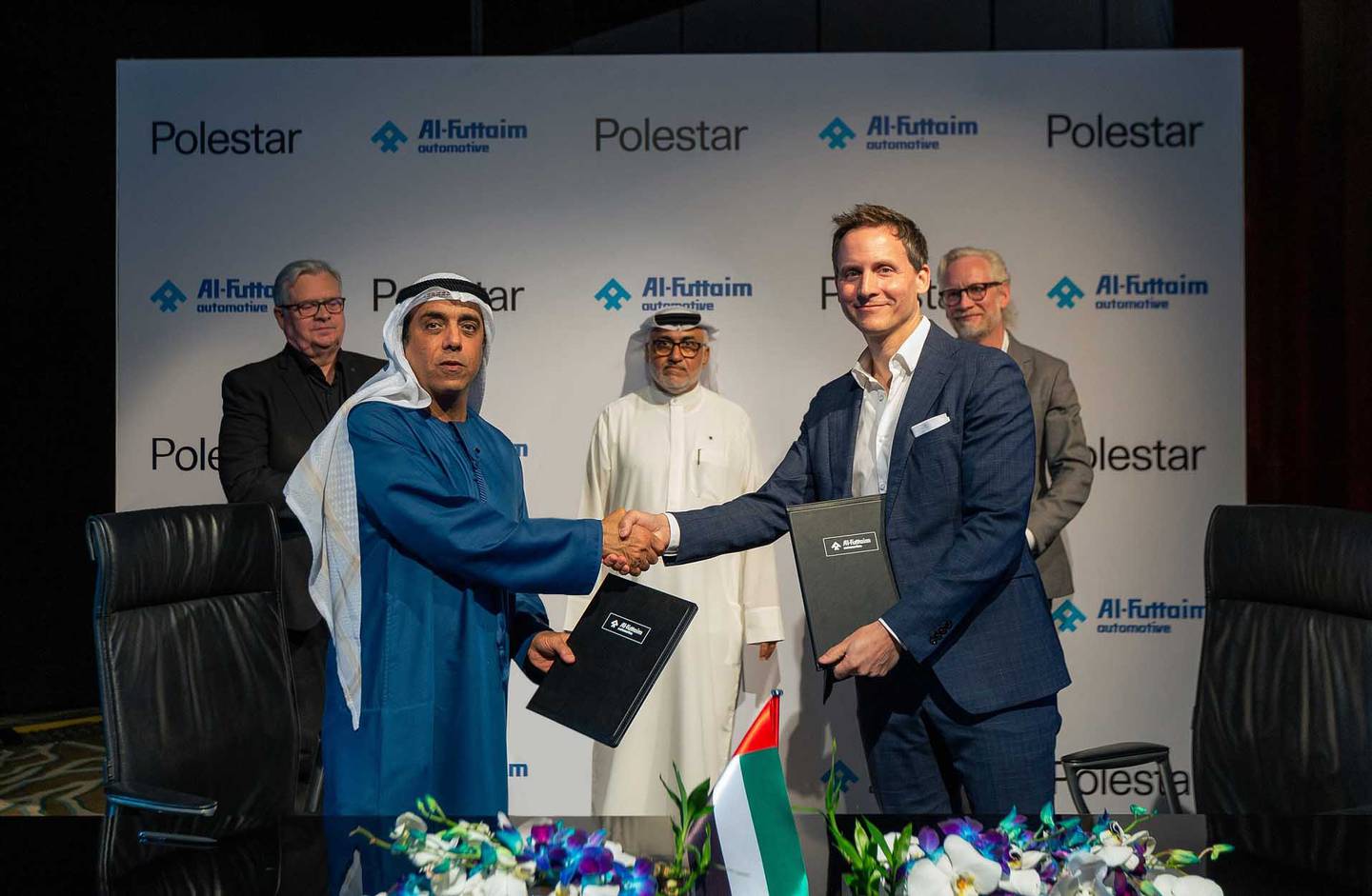 Al-Futtaim Automotive signed a partnership deal with Swedish premium electric car brand Polestar to launch sales of its electric vehicles in the country. Photo: Al-Futtaim Automotive
