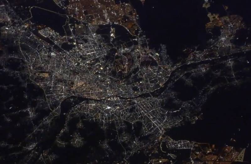 Dr Sultan Al Neyadi shared a video showing Cairo from space. Image: Screengrab