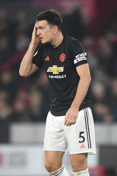 Harry Maguire of Manchester United. Getty