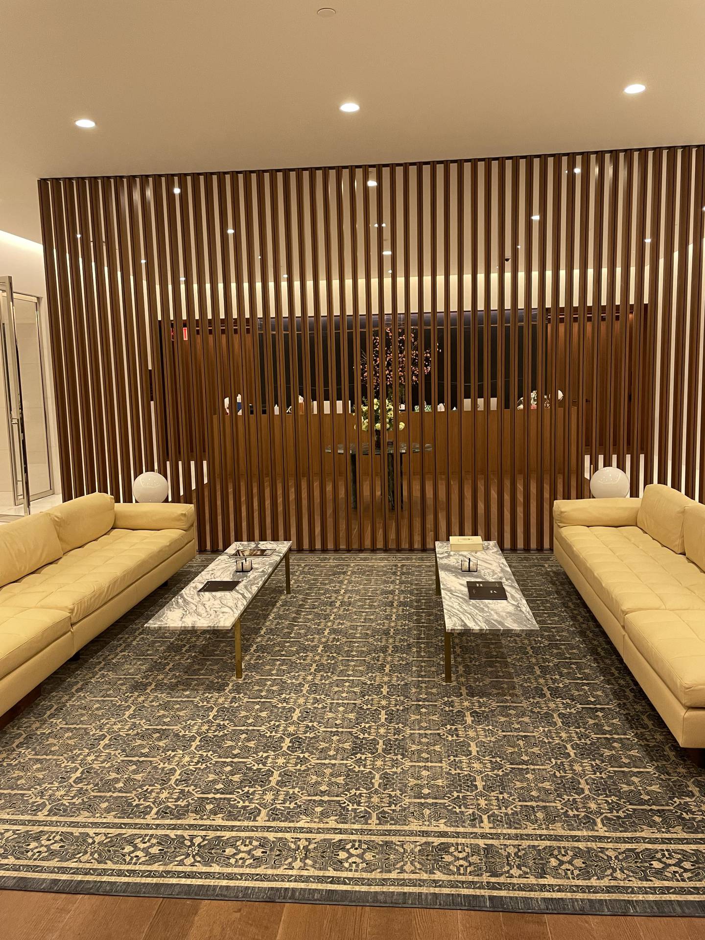 A reception area at the UAE's UN Mission. Bryant Harris / The National