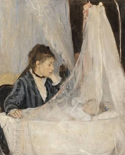 'The Cradle', 1872, by Berthe Morisot. 