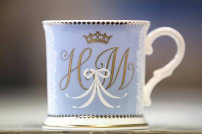 The official tankard for the official Royal collection Trust's commemorative china range for Prince Harry and Meghan Markle's wedding.