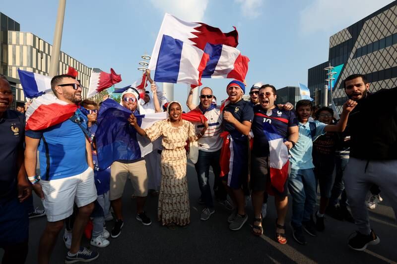 France fans are at their second successive final. Getty Images