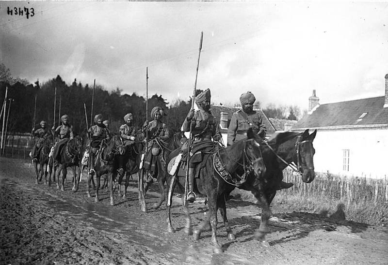 Patrol Indian Lancers. (Photo Courtesy-French National Library) 