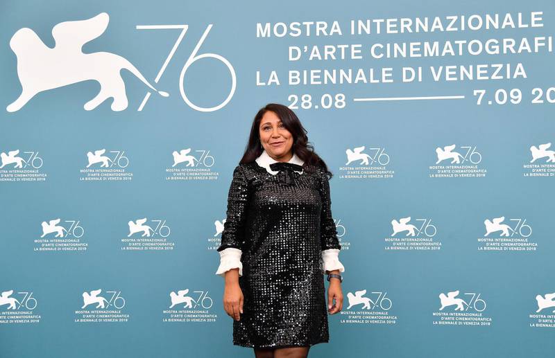 epa07801100 Saudi Arabian director Haifaa al-Mansour poses at a photocall for 'The Perfect Candidate' during the 76th annual Venice International Film Festival, in Venice, Italy, 29 August 2019. The movie is presented in the official competition 'Venezia 76' at the festival running from 28 August to 07 September.  EPA/ETTORE FERRARI