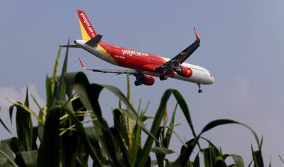 A VietJet airliner prepares for landing at Noi Bai airport in Hanoi, Vietnam. The carrier was ranked as one of the safest budget airlines in the world. Reuters