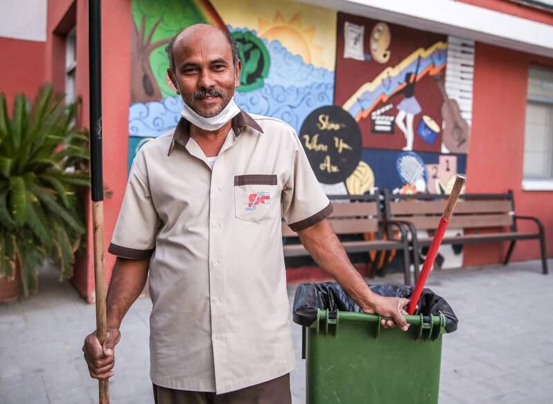 Hussein Ali is one of the cleaners at the church
