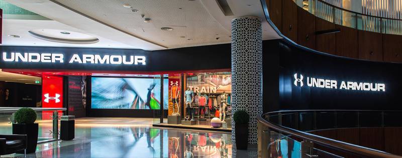 Under Armour is planning to open seven new stores in the Middle East this year. Courtesy Under Armour