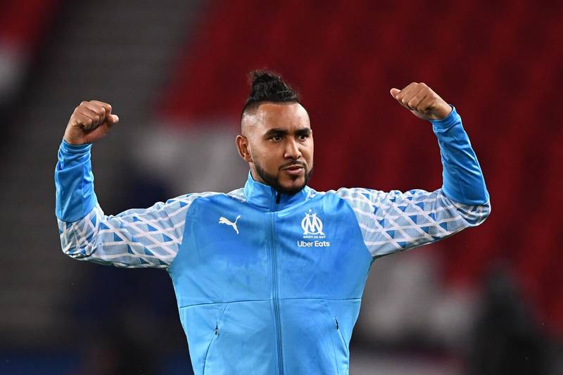 Marseille's French midfielder Dimitri Payet celebrates after the match. AFP