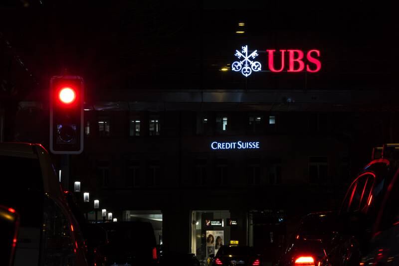 A full merger between UBS and Credit Suisse, which ran into financial trouble this week, would create one of the biggest and global systemically important financial institutions in Europe. EPA